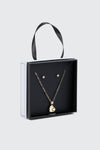 Ensemble de bijoux cœur initiale C