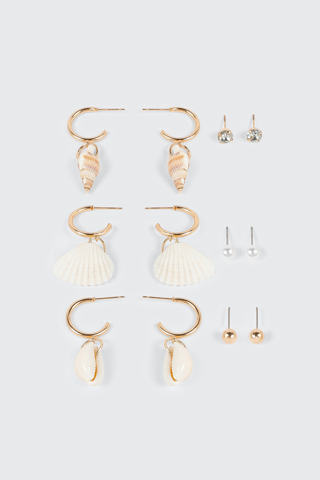 Shell Charm Earring Set