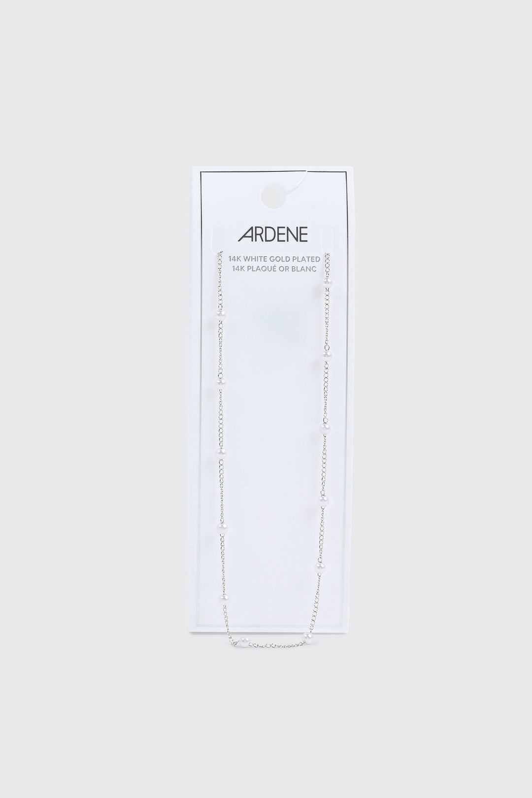 14K White Gold Plated Necklace