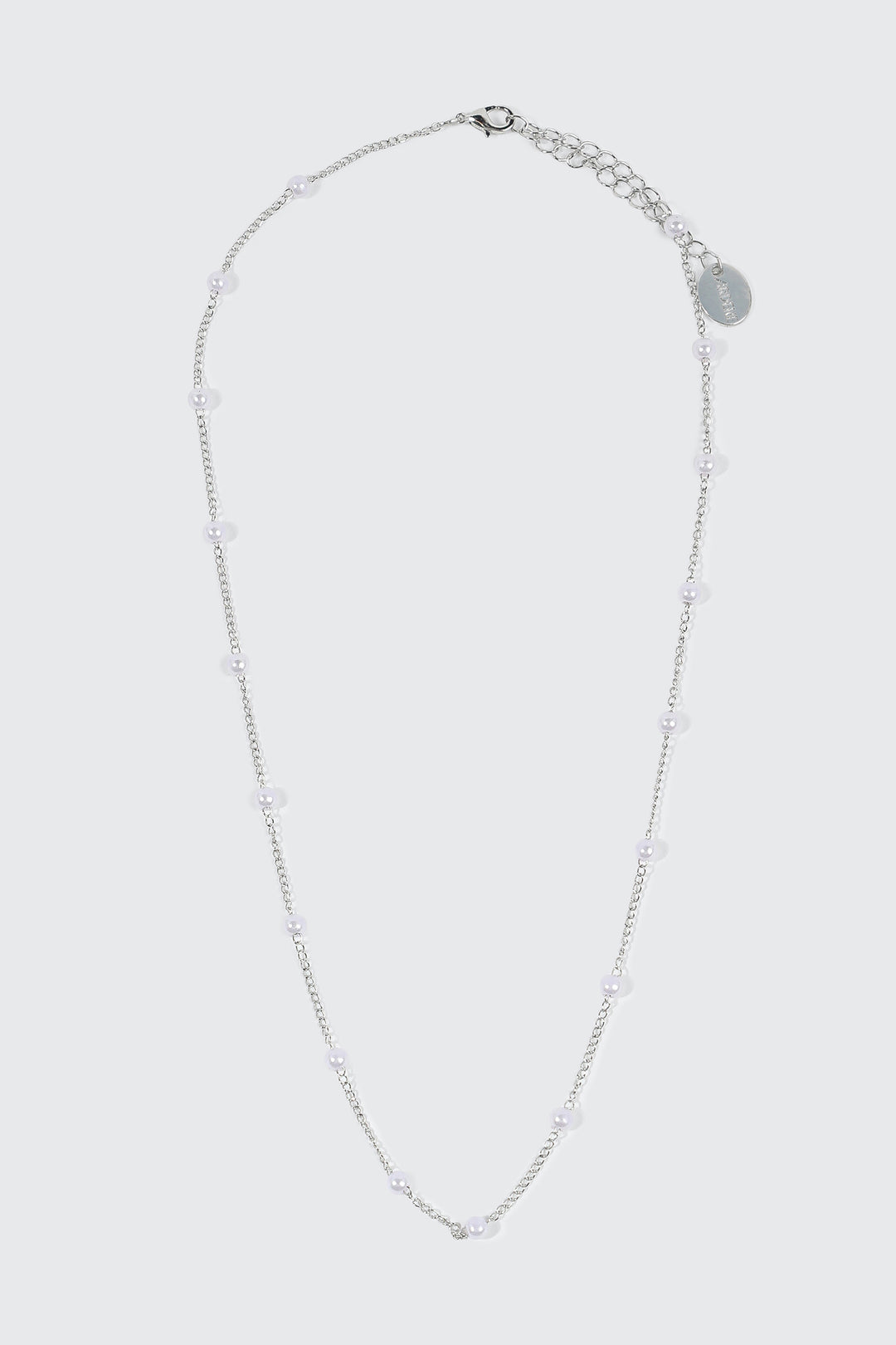 14K White Gold Plated Necklace