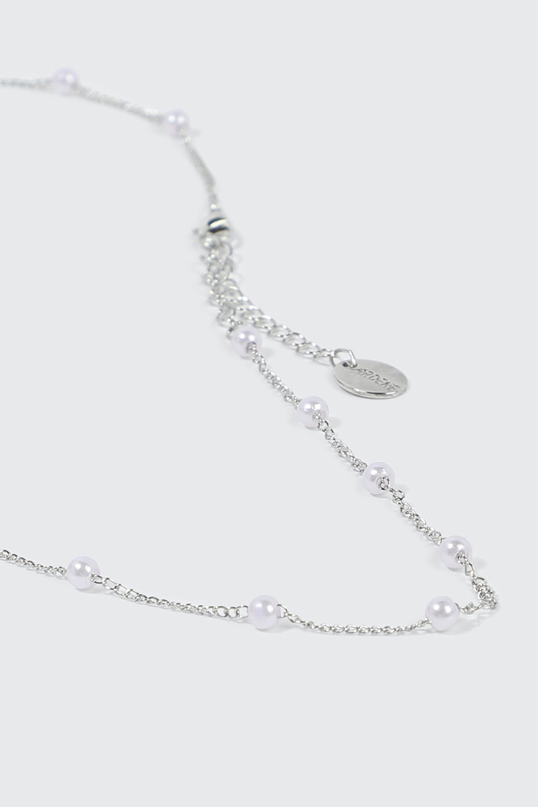 14K White Gold Plated Necklace