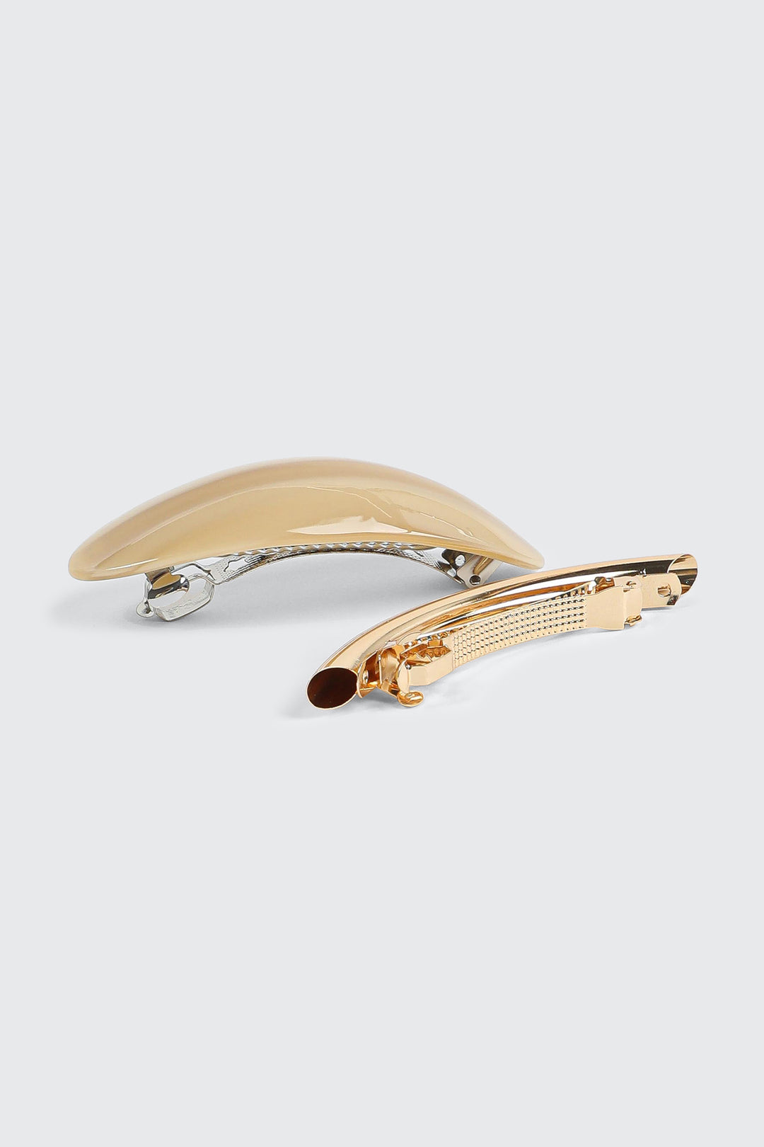 Lot de 2 barrettes dorées