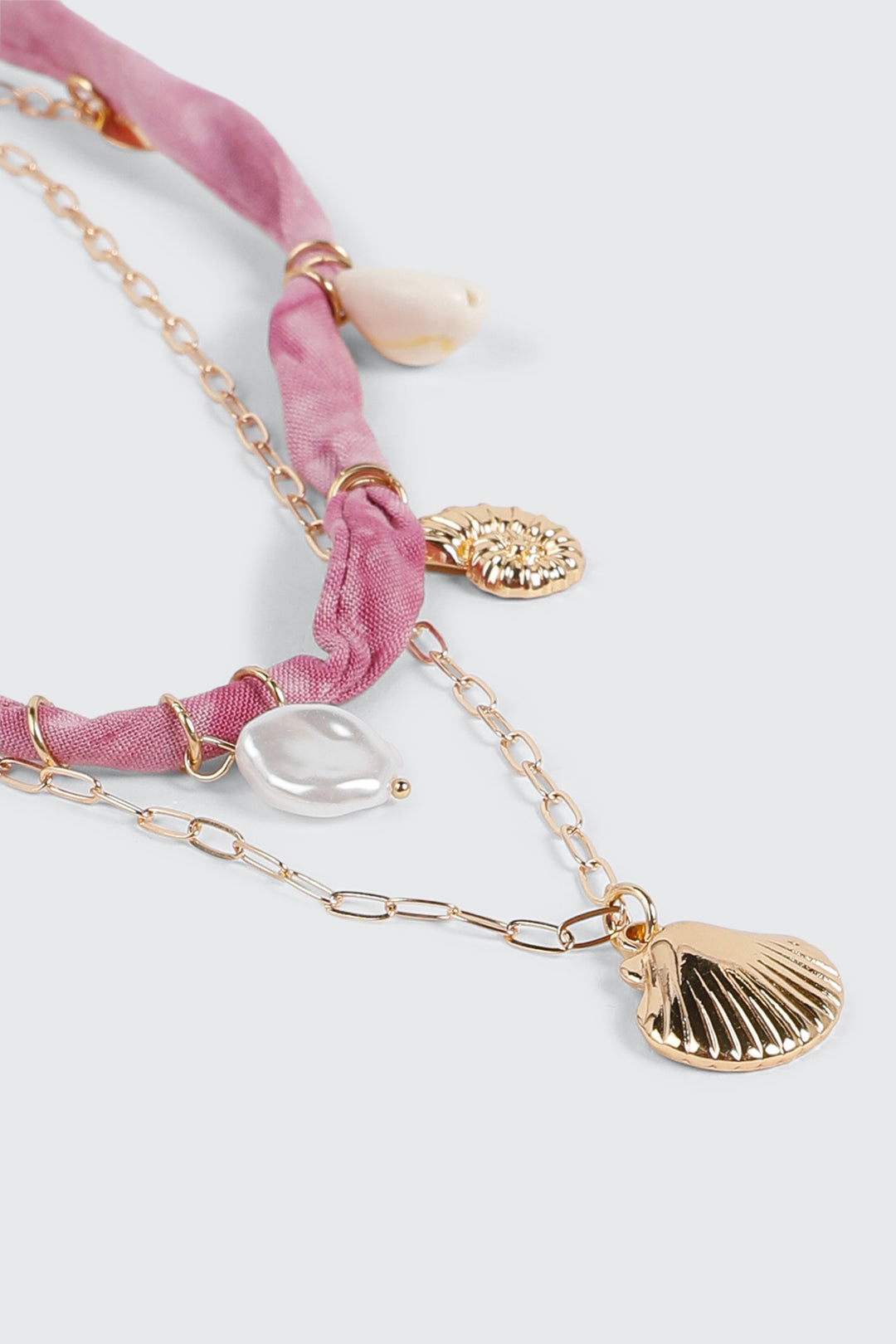 Shell Charm Layered Necklace