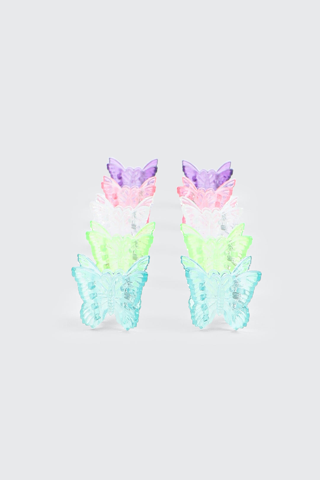 Pack of 10 Butterfly Hair Clips