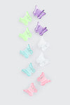 Pack of 10 Butterfly Hair Clips