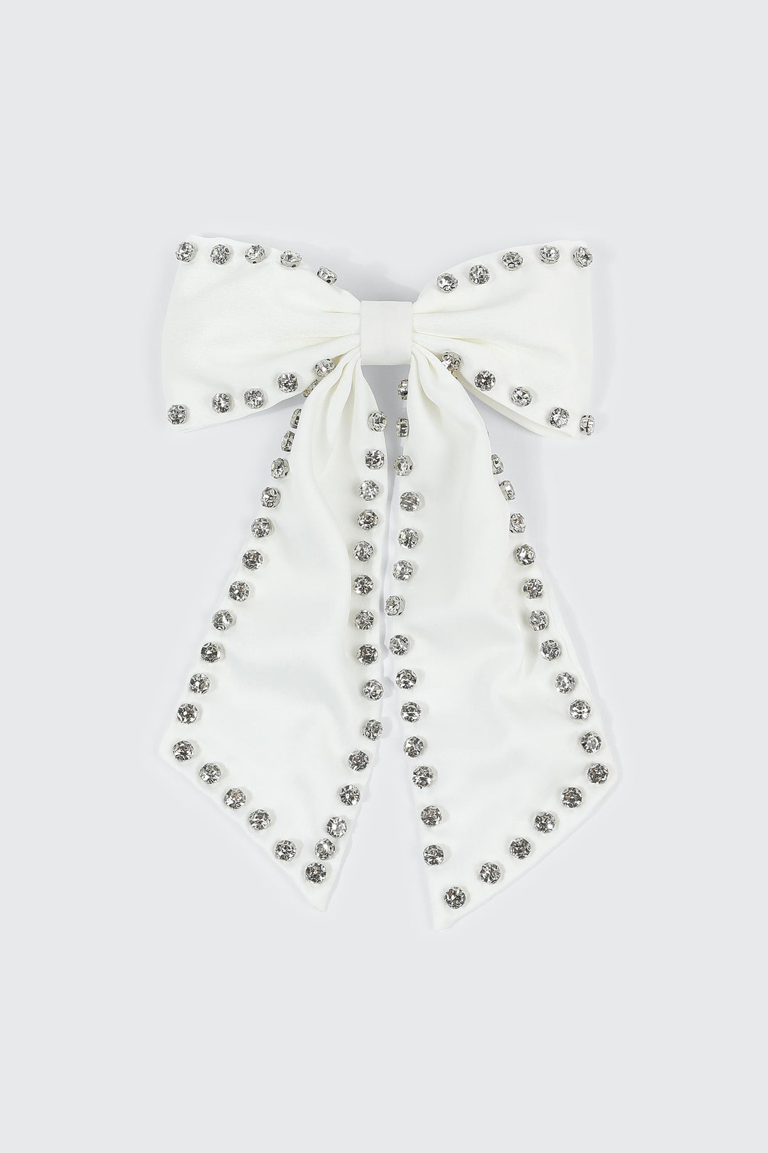 Bow Barrette with Crystals