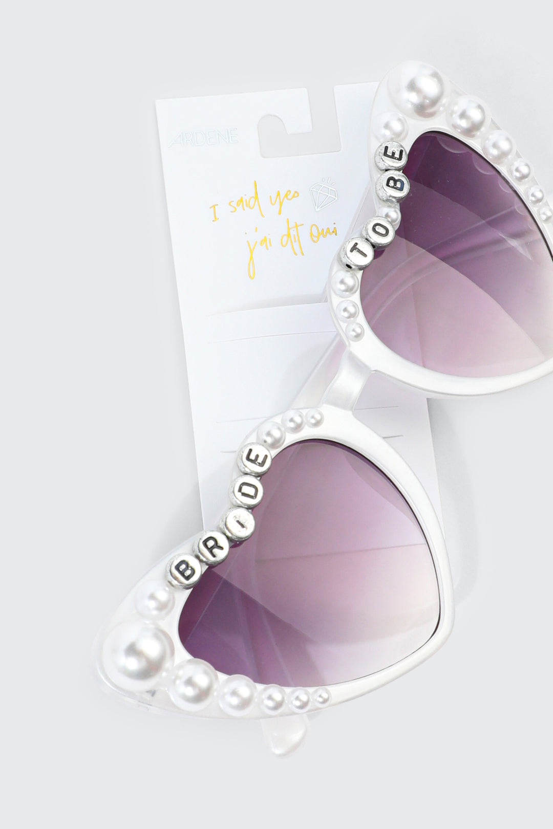 Bride To Be Heart Frame Sunglasses