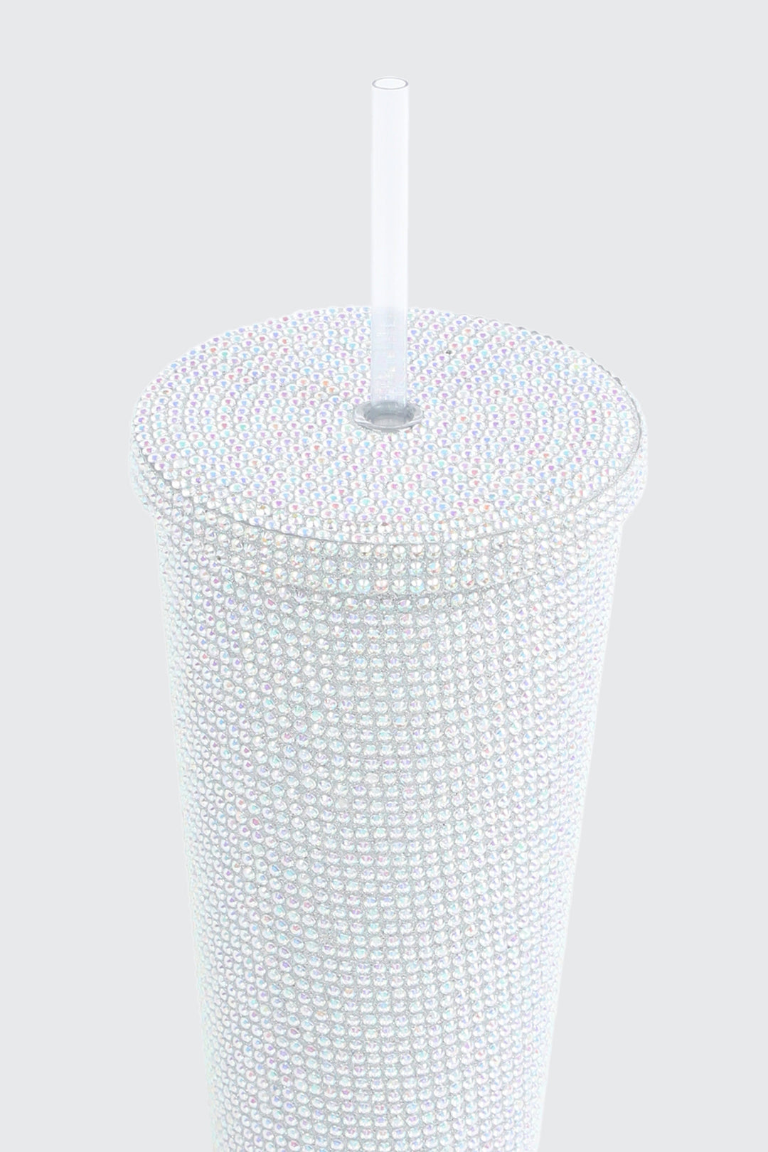 Gobelet à strass avec paille