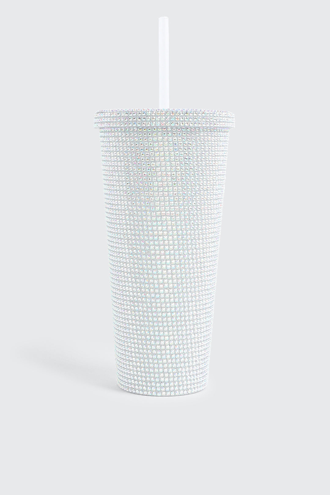 Gobelet à strass avec paille