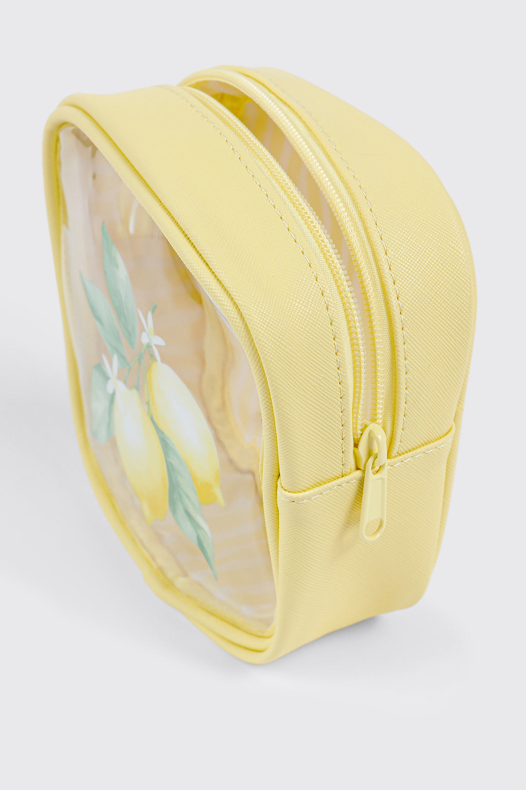 Lemon Print Cosmetic Bag