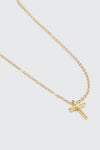 14K Gold Plated Cross Necklace