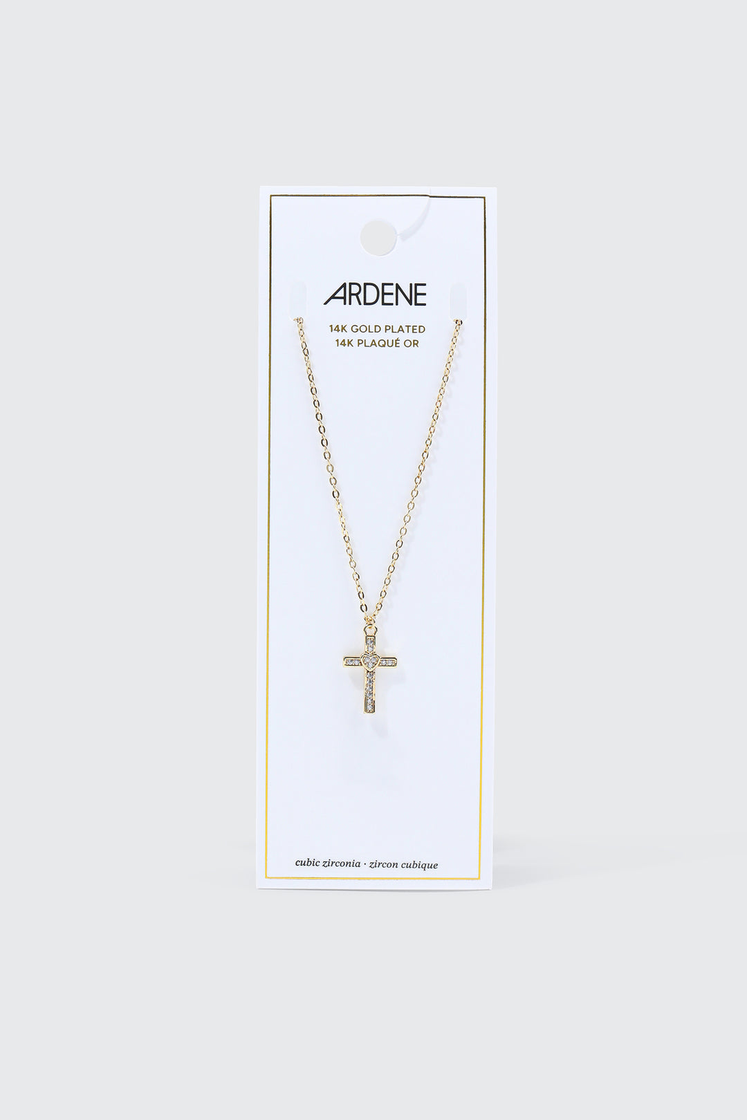 14K Gold Plated Cross Necklace