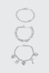 3 Pack Charm Bracelets