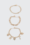 3 Pack Charm Bracelets
