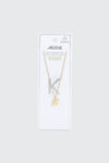 14K Gold Plated Stainless Steel Initial K Necklace