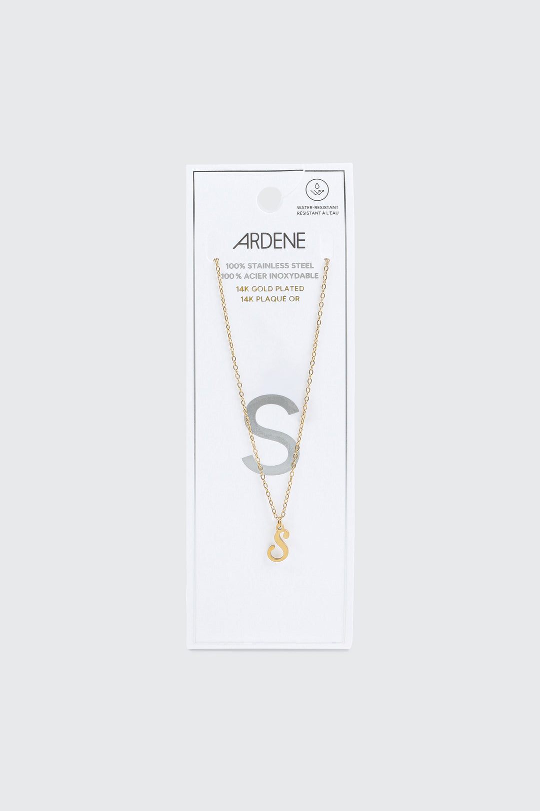 14K Gold Plated Initial S Necklace