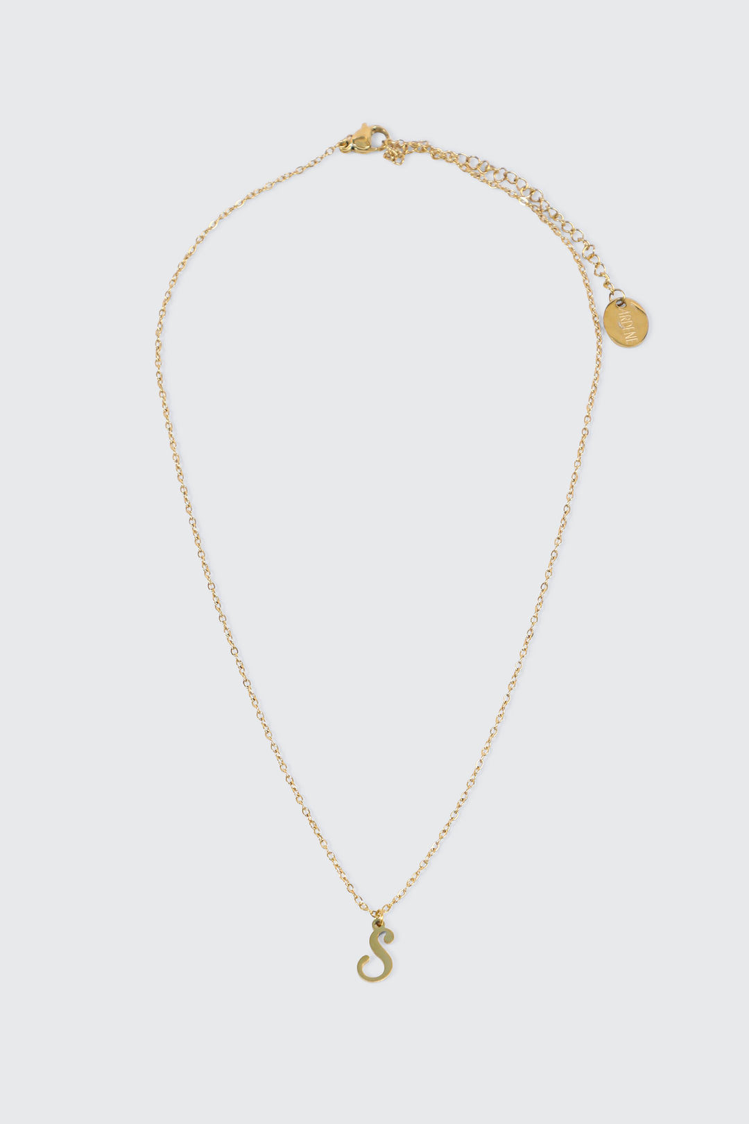 14K Gold Plated Initial S Necklace
