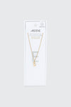 14K Gold Plated Initial E Necklace