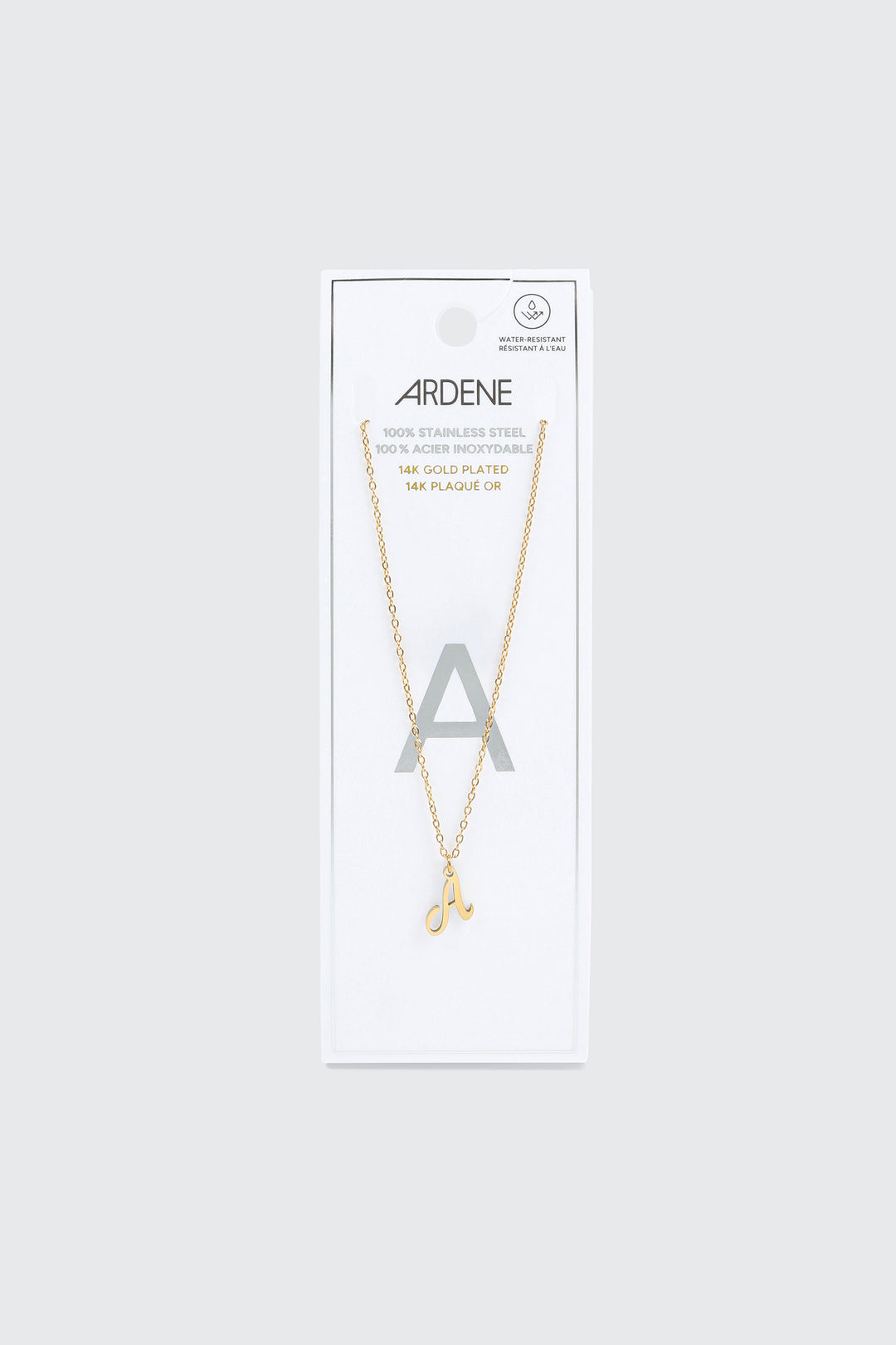 14K Gold Plated Initial A Necklace