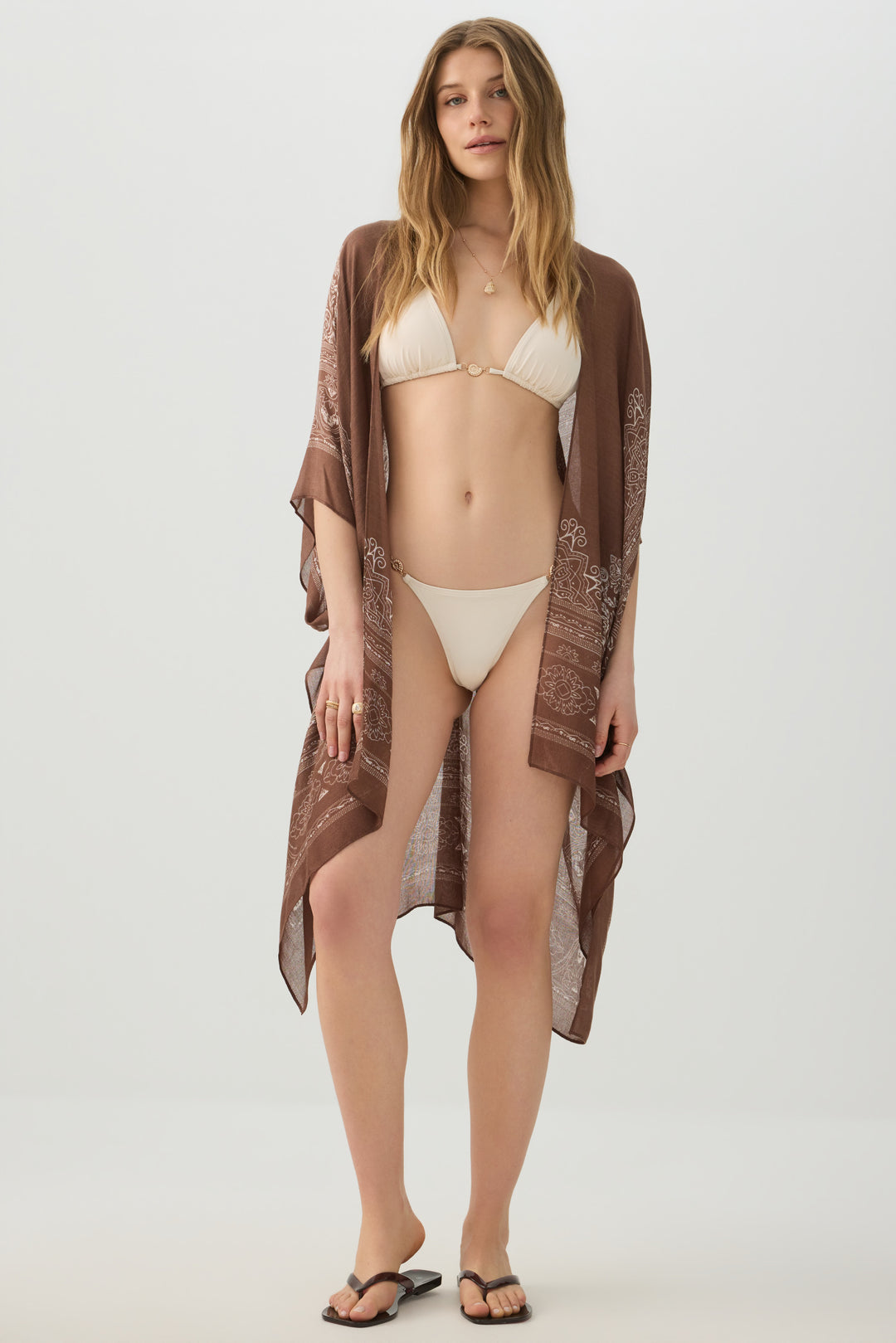 Cache-maillot motif cachemire