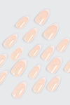 Lot de 20 faux ongles manucure française