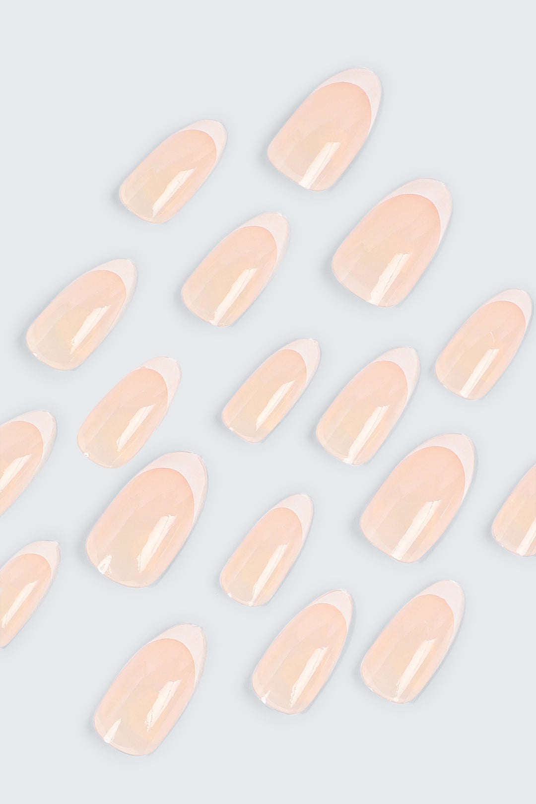 20-Pack Fake Nails French Tip