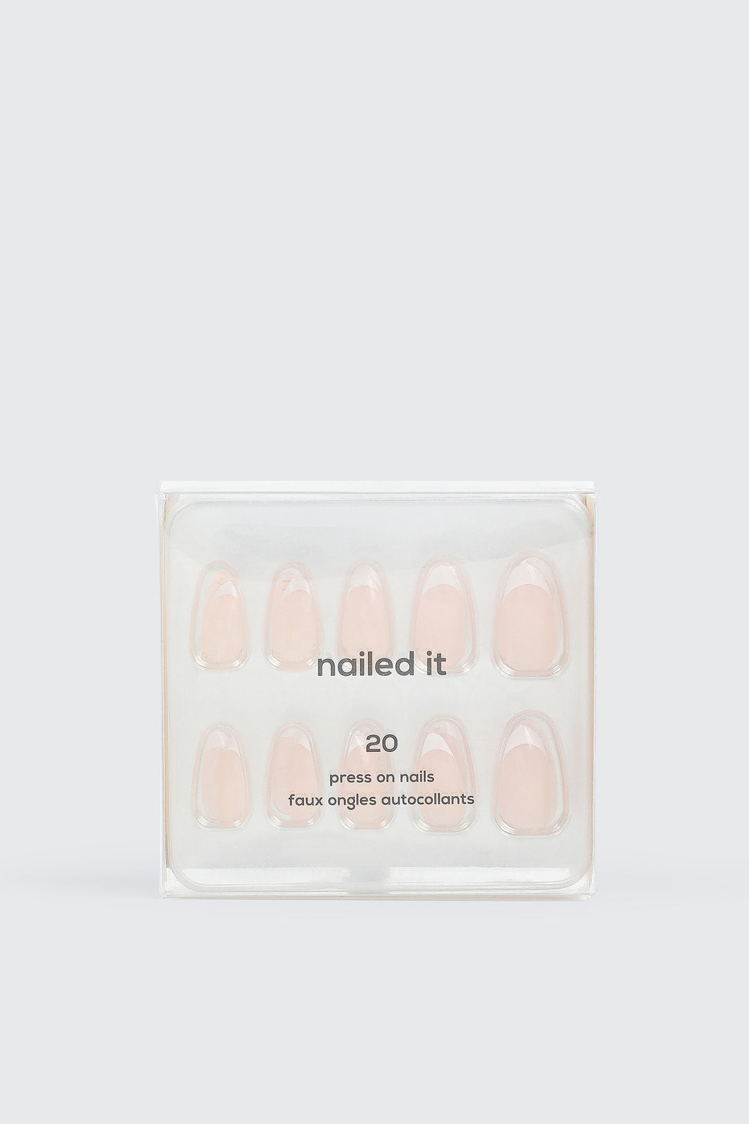 20-Pack Fake Nails French Tip