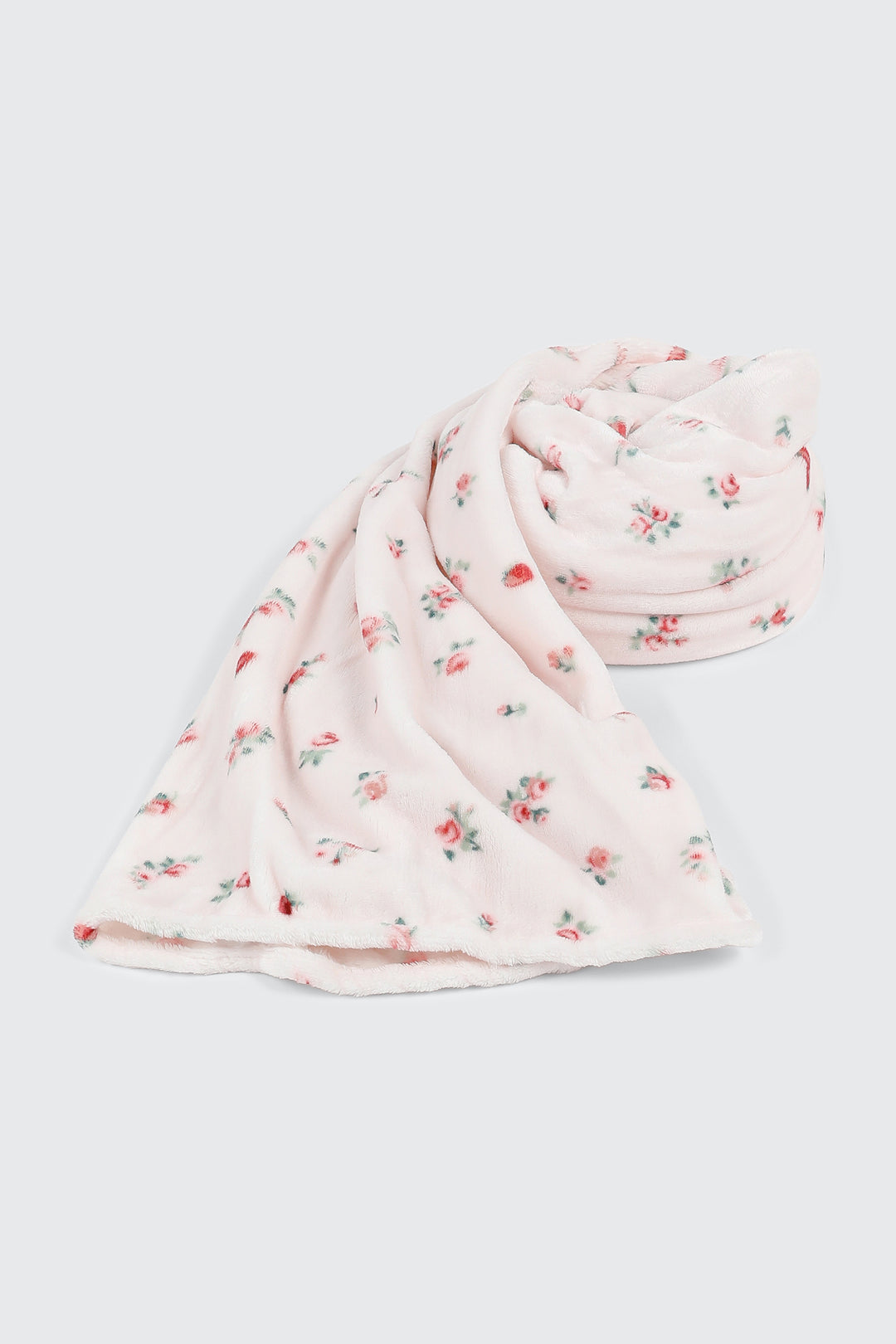 Strawberry Floral Throw Blanket