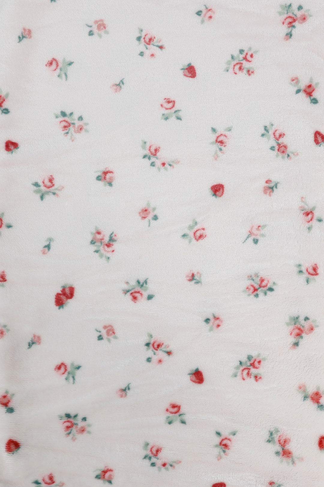 Strawberry Floral Throw Blanket