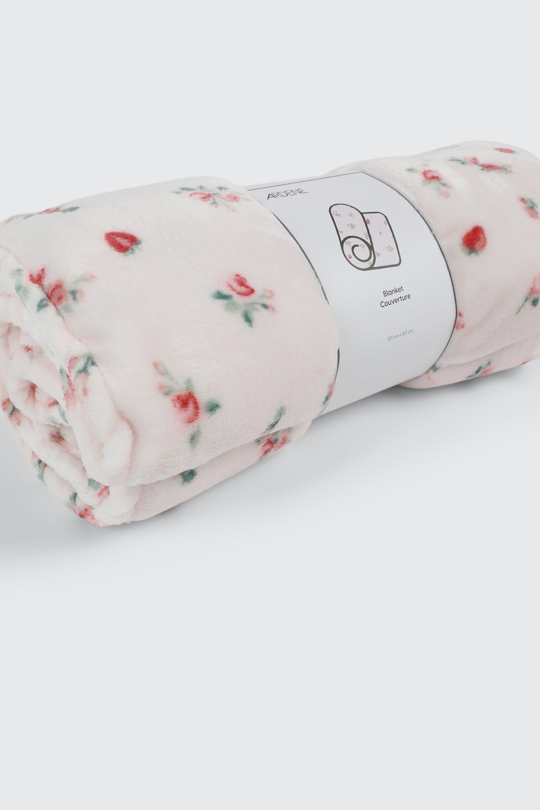 Strawberry Floral Throw Blanket