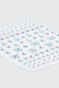 Iridescent Face Gems Pack - 90 pcs