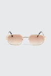 Metal Rectangular Sunglasses