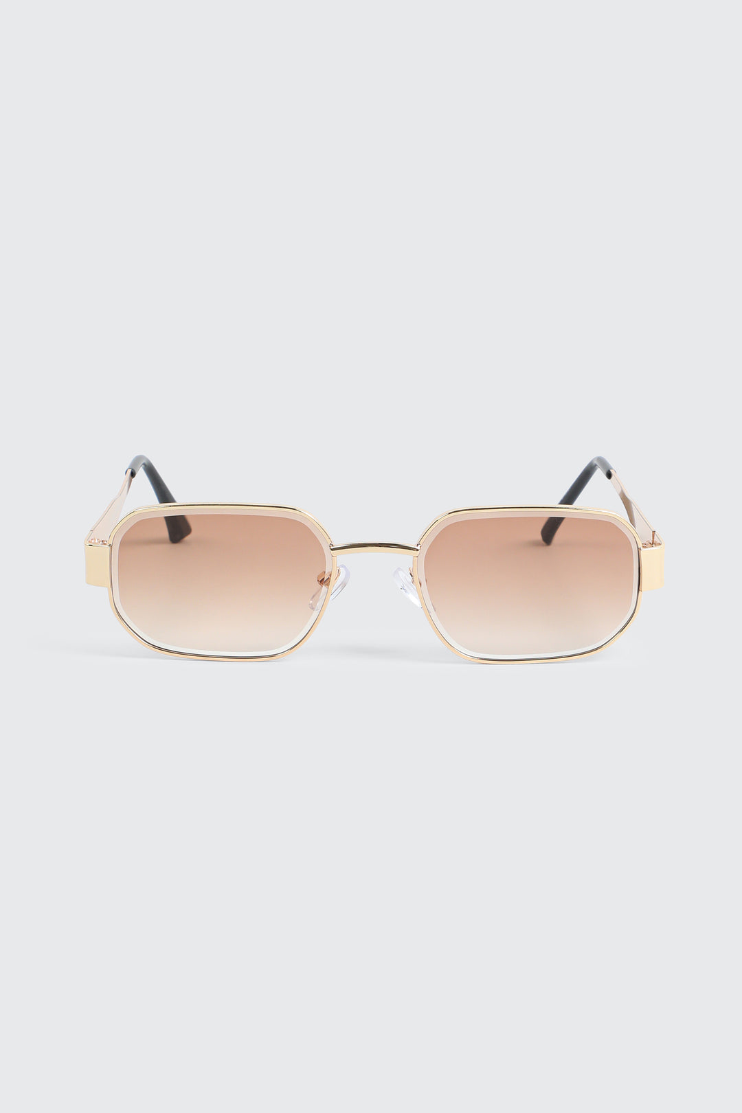 Lunettes métalliques rectangulaires