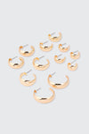 Lot de 6 paires d'anneaux