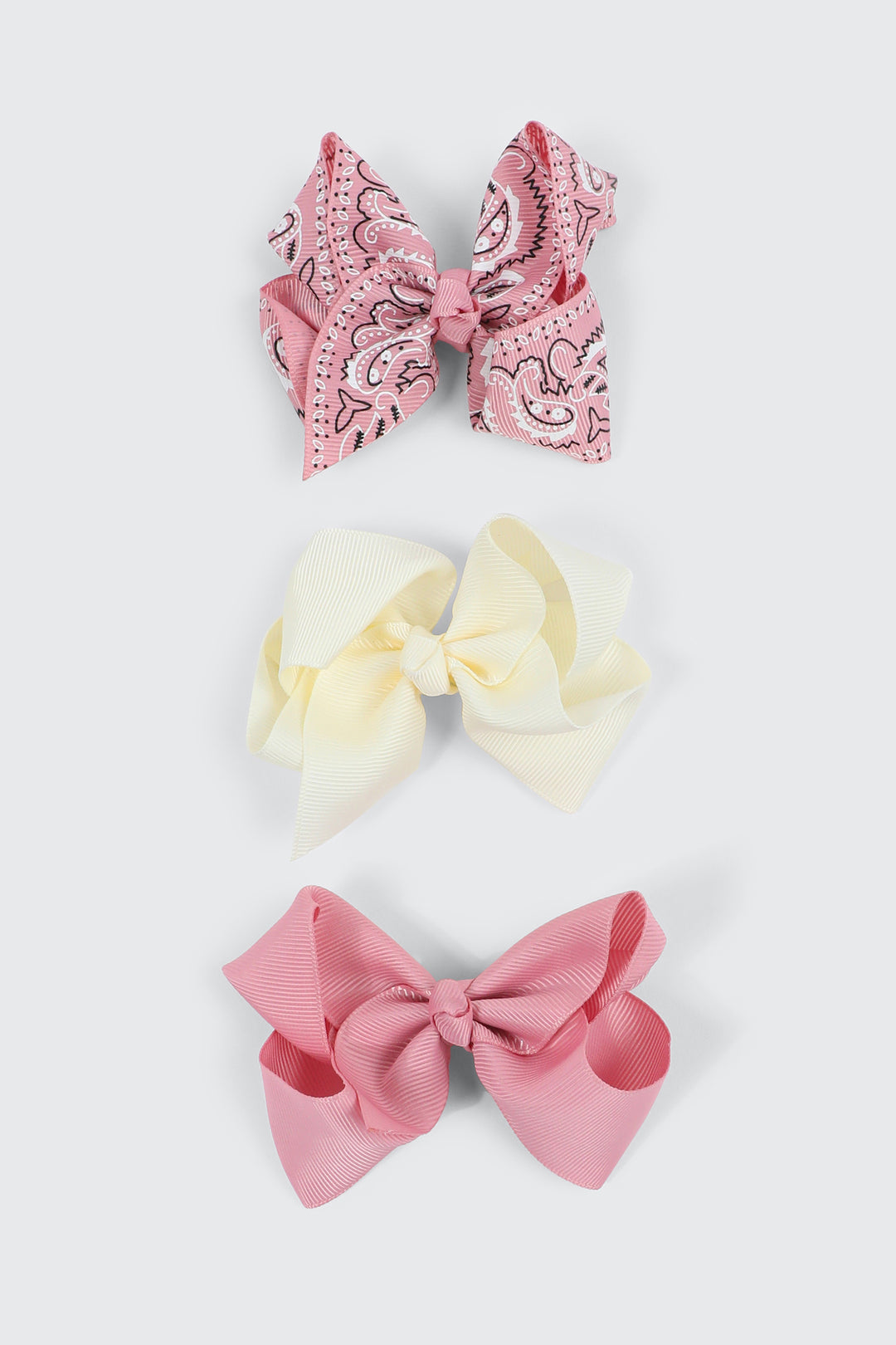 3-Pack Bow Hair Clips