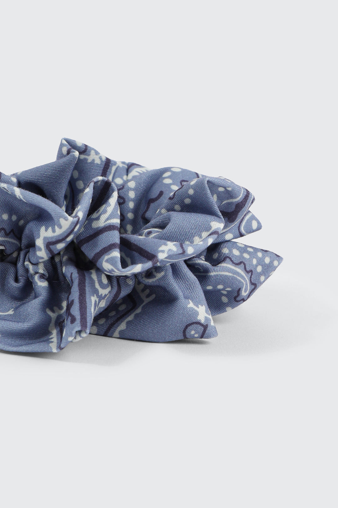 Paisley Double Ruffle Scrunchie
