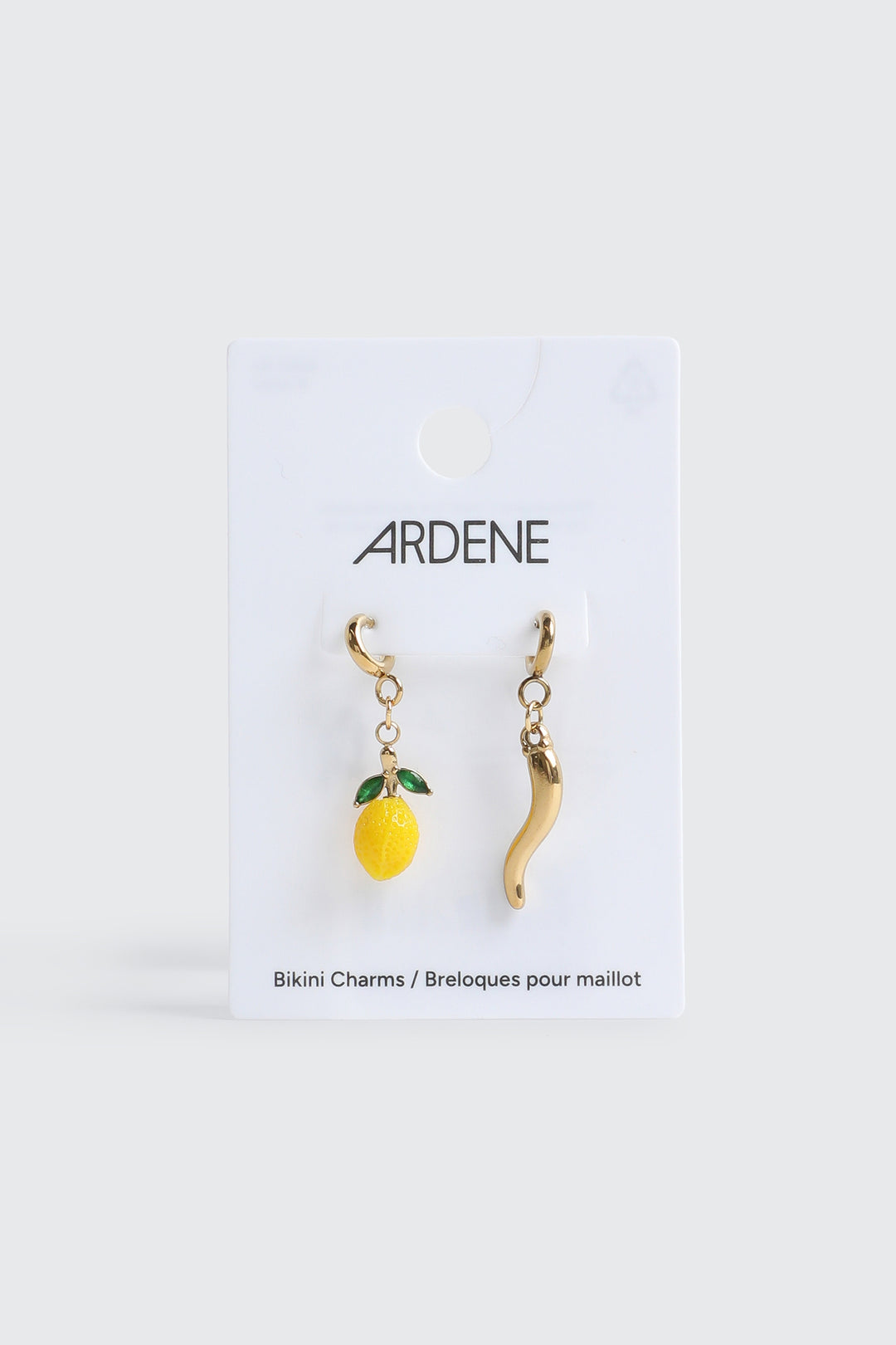 Duo de breloques pour maillot citron et corne