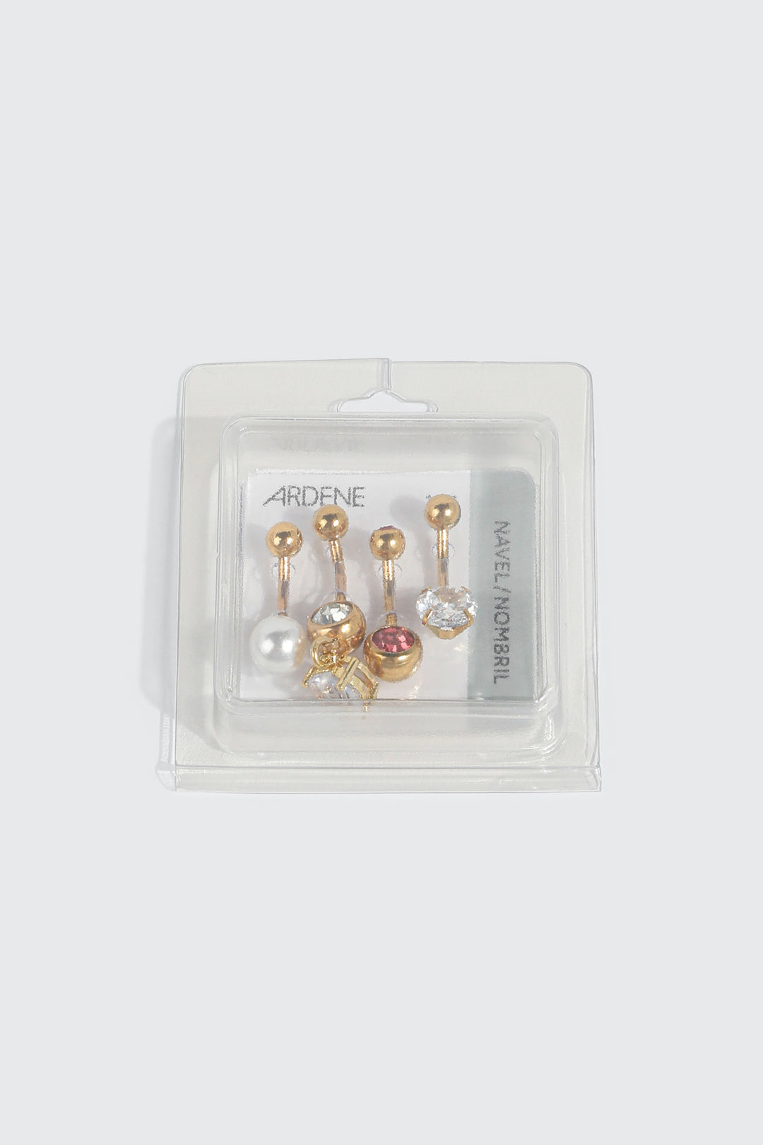 4-Pack Heart Navel Piercings