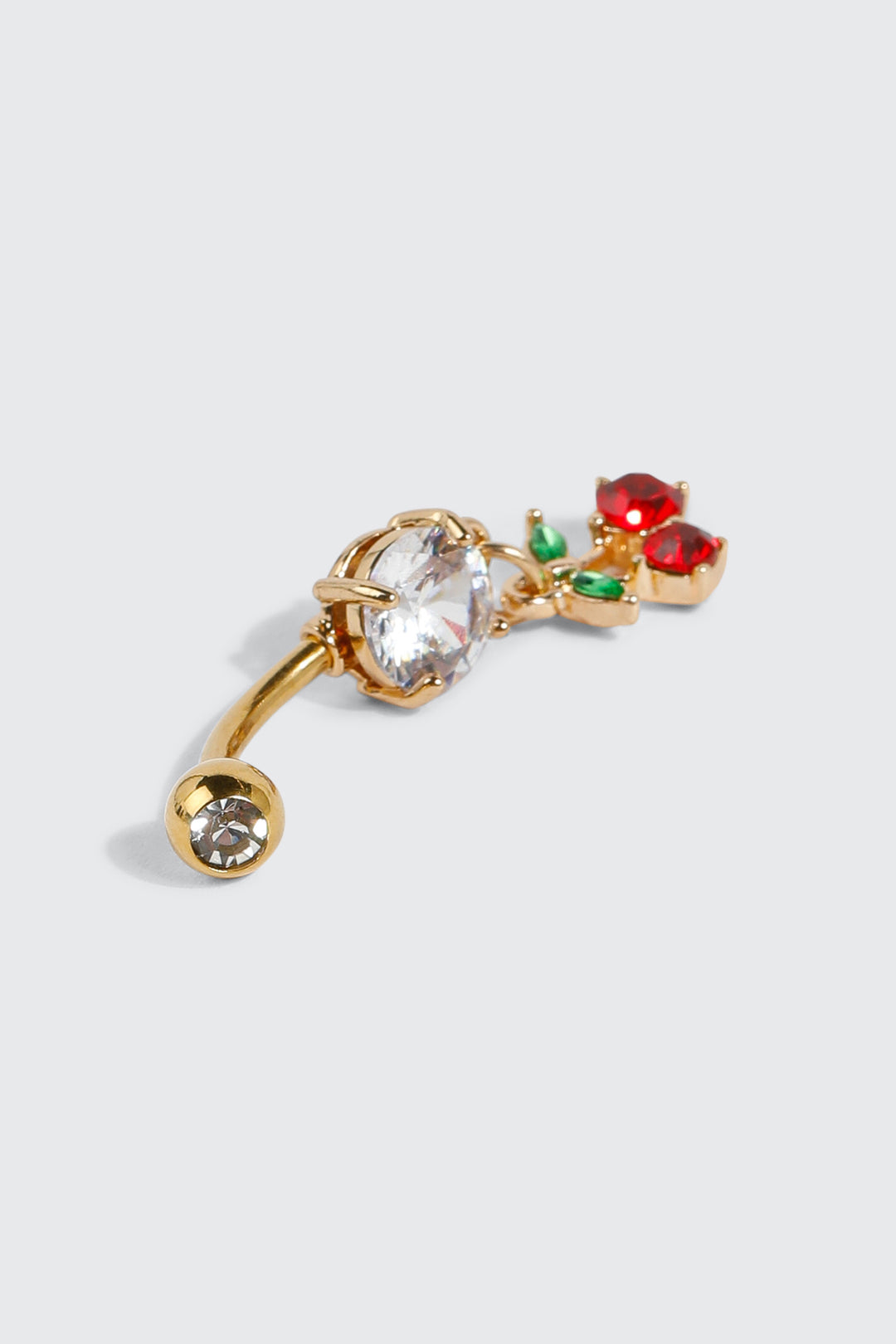 14K Gold Plated Cherry Navel Piercing