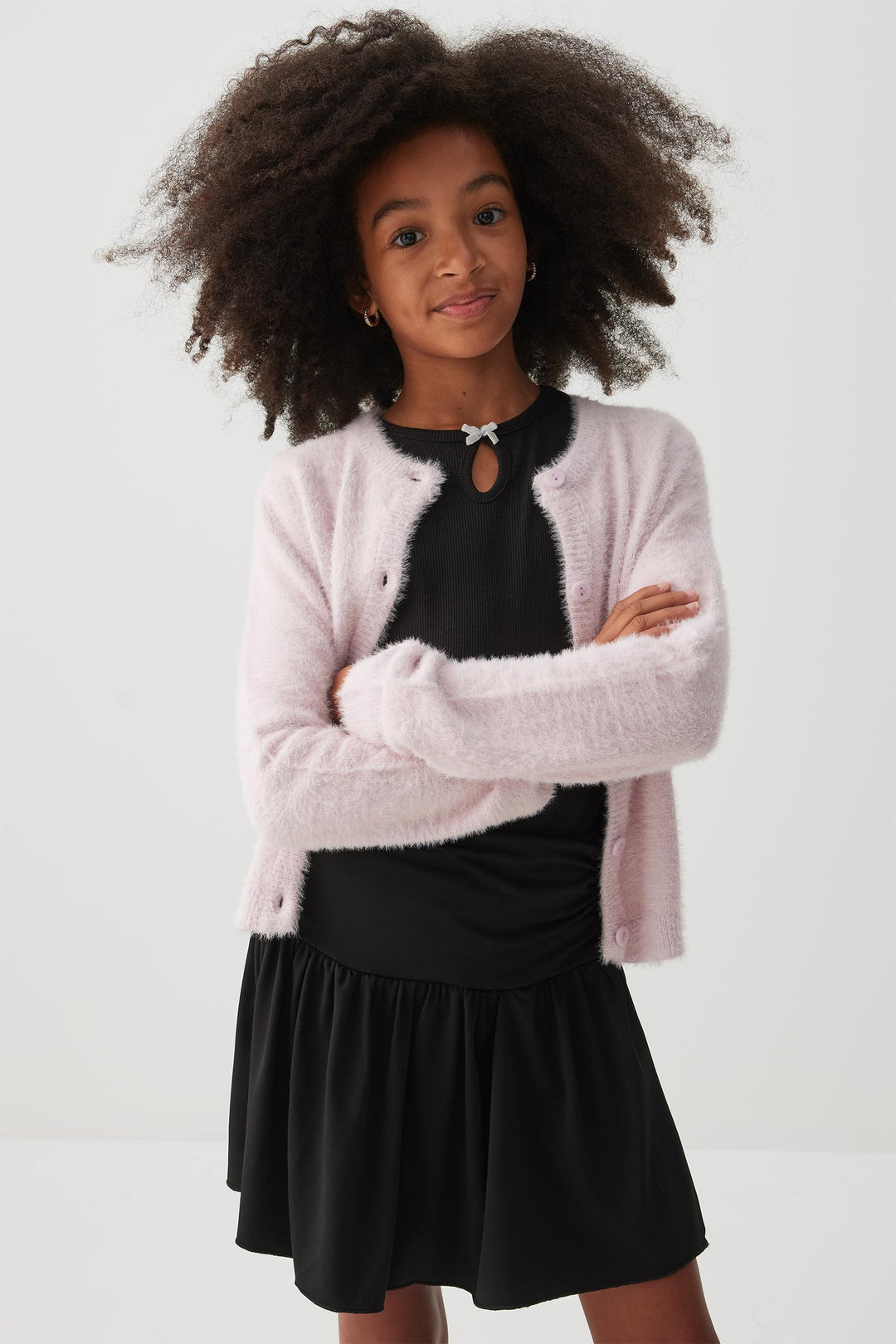 Jupe courte à taille froncée