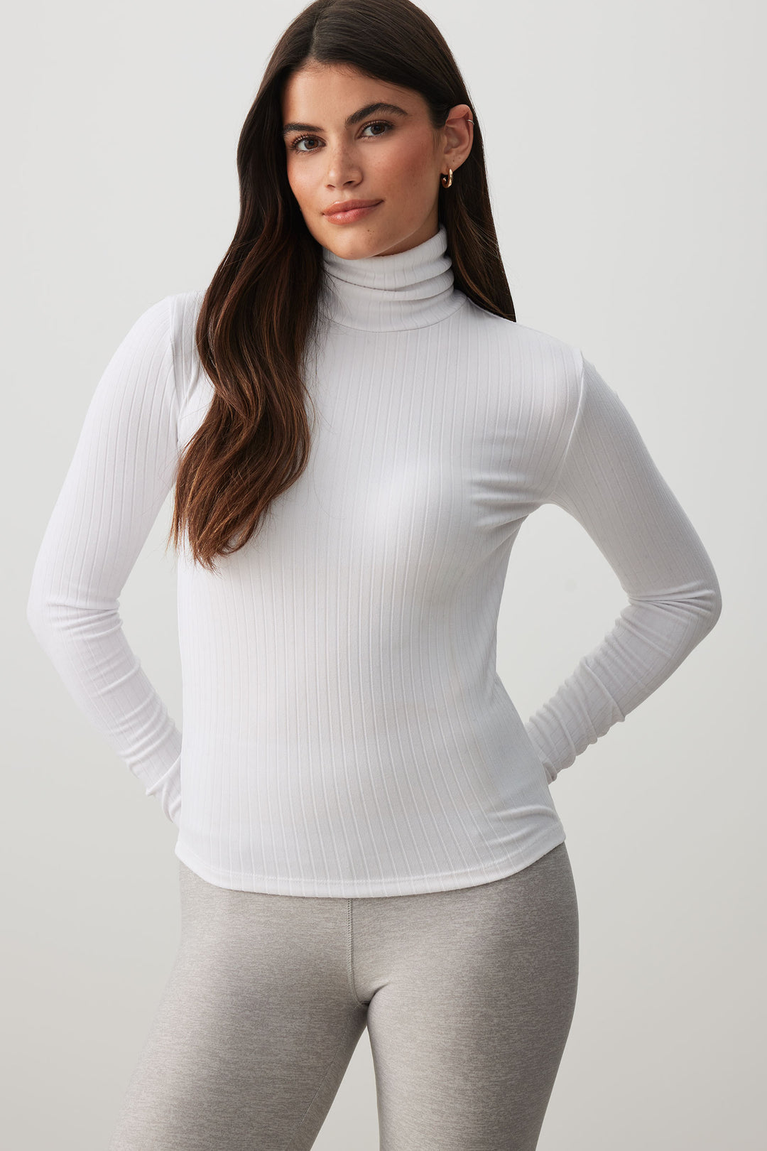 Super Soft Rib Turtleneck Top