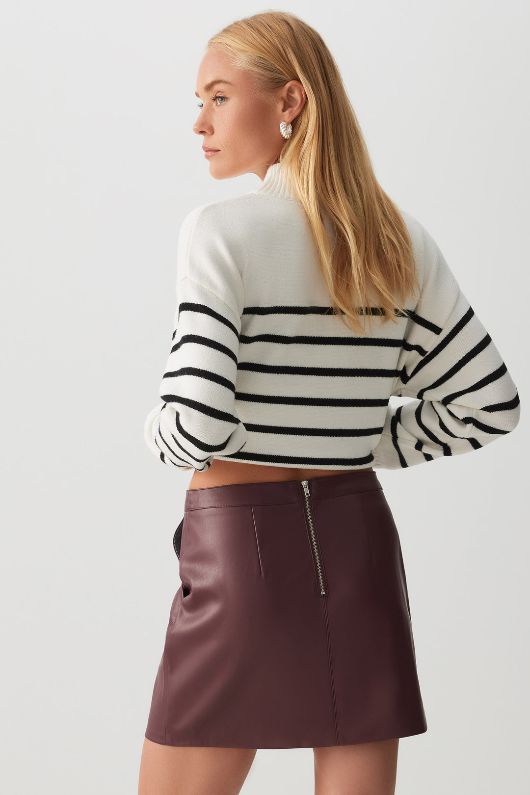 Microjupe en faux cuir