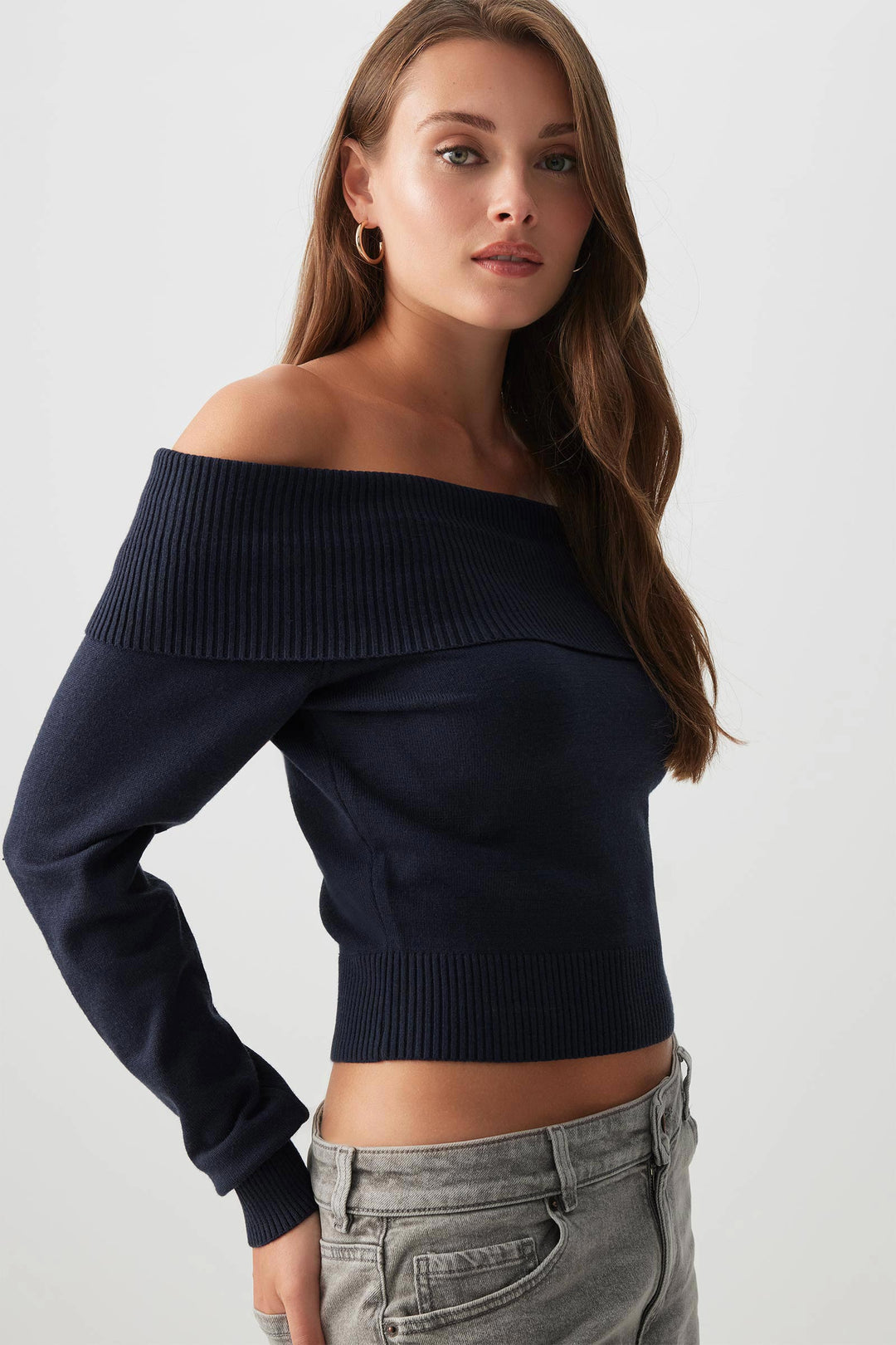 Off Shoulder Sweater