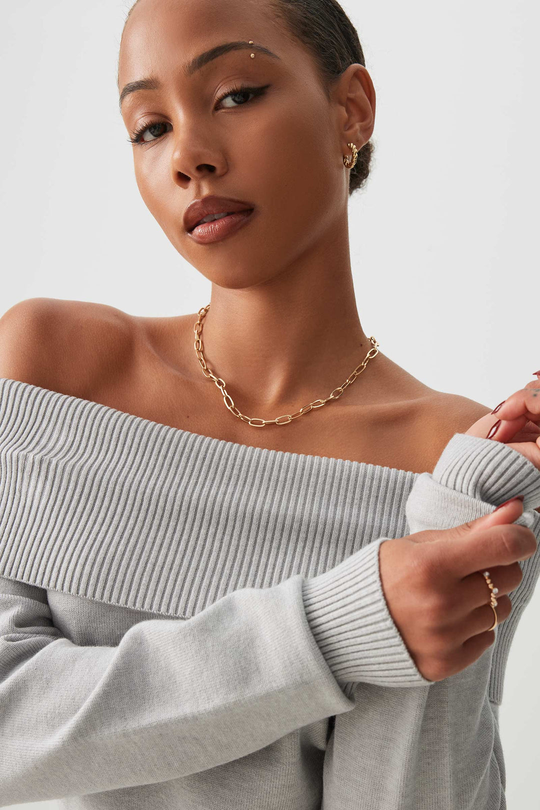 Off Shoulder Sweater