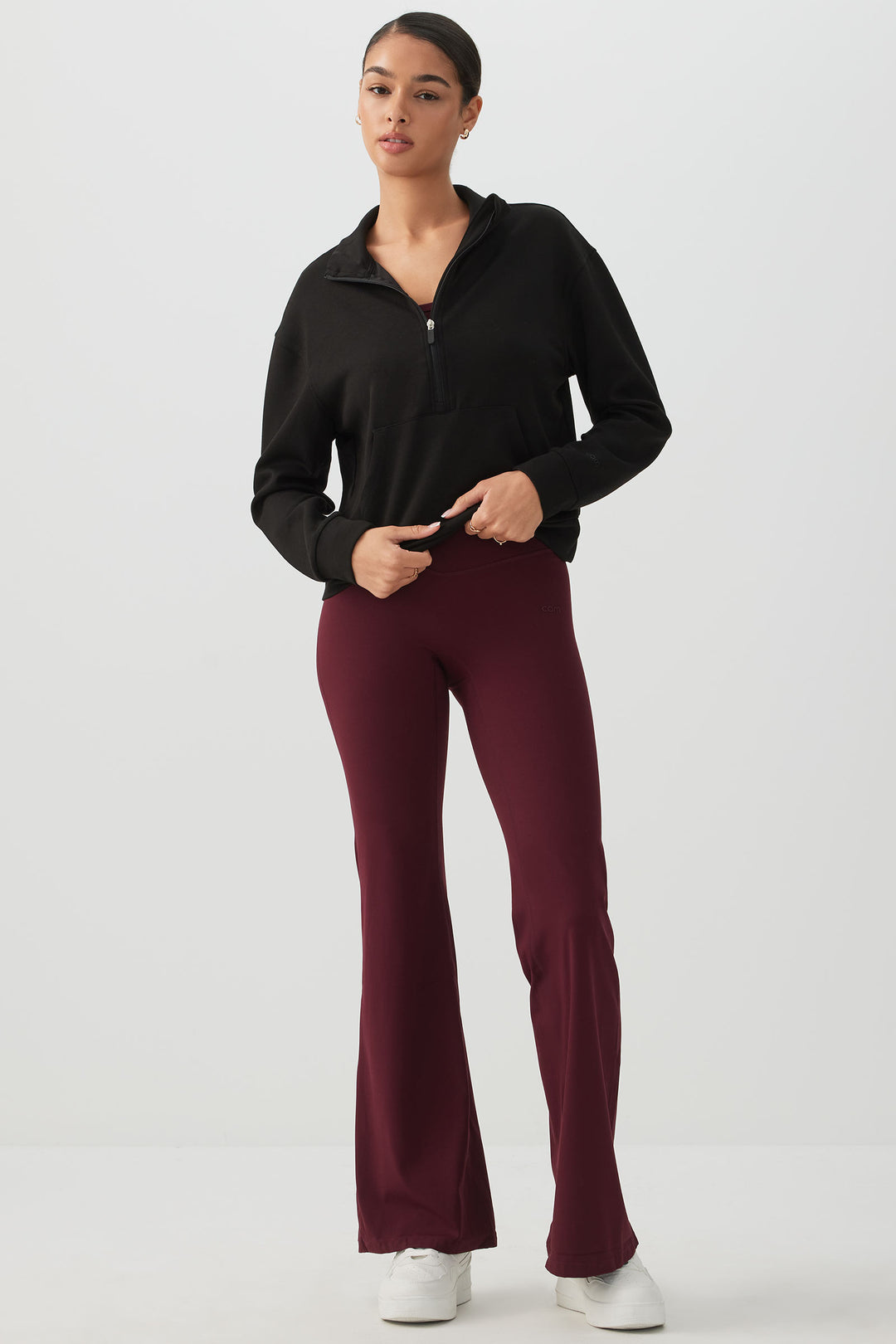 Chandail demi-glissière en maille double camactive™