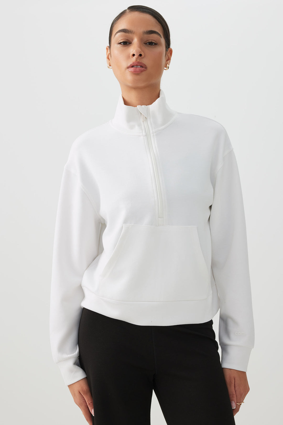 Chandail demi-glissière en maille double camactive™