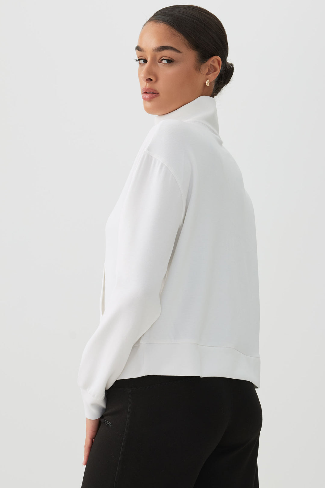 Chandail demi-glissière en maille double camactive™