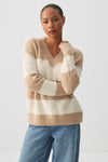 Bouclé Oversized V-Neck Sweater