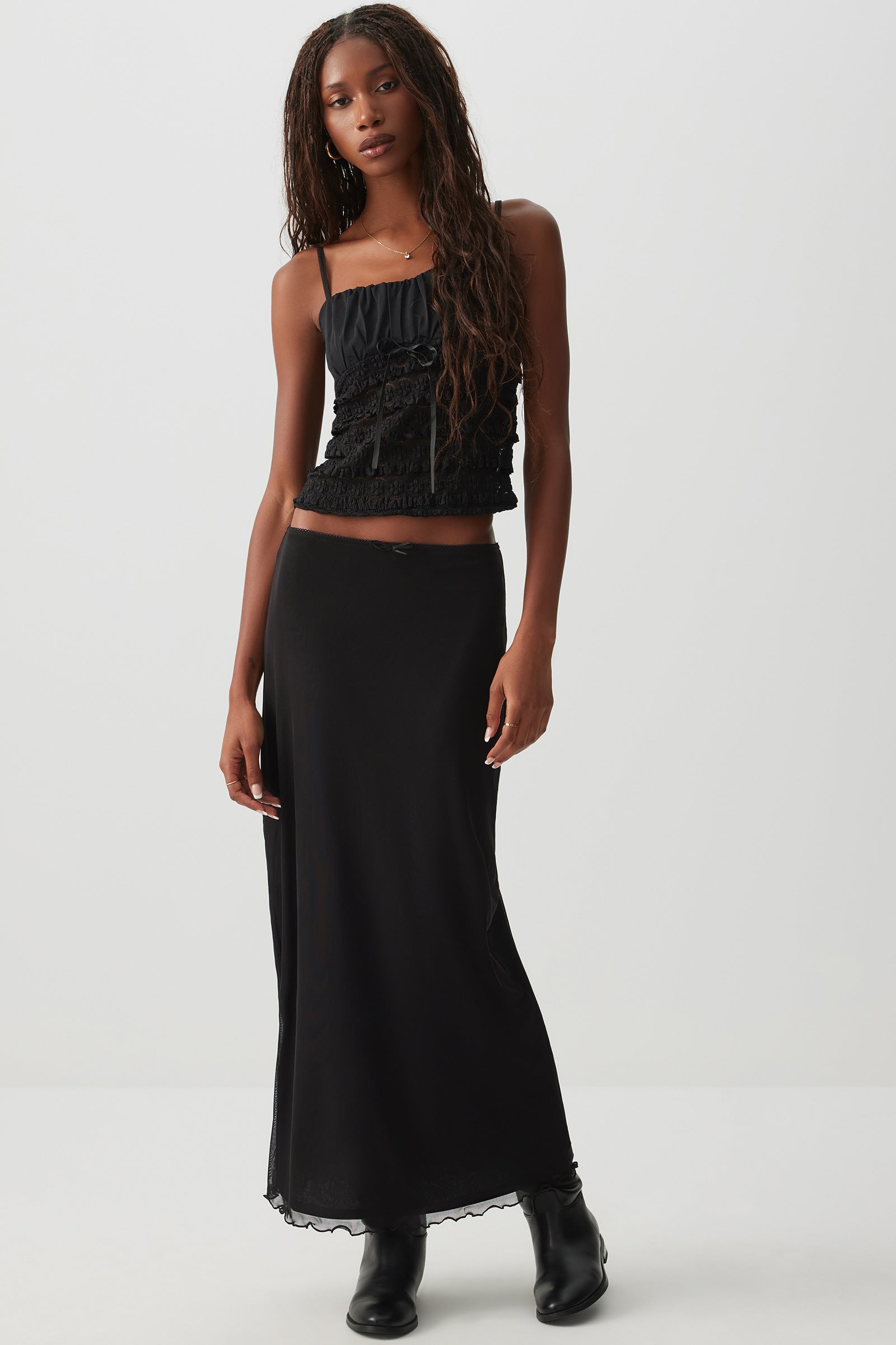 Ruched Bust Lace Tank Top – Ardene