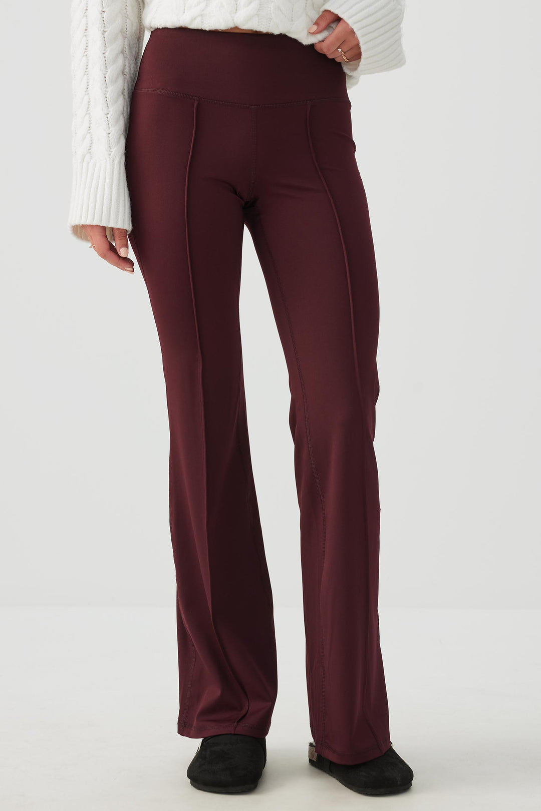 Pintuck Flare Leggings